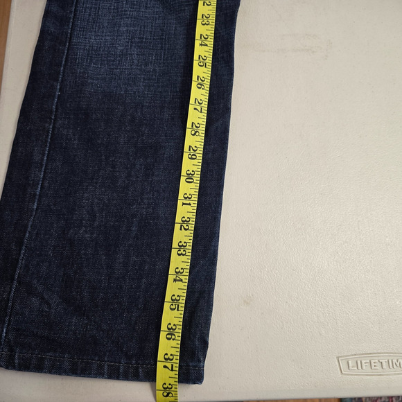 Levi's 514 Jeans Men's 34 x 28.5 Blue Dark Wash Classic Straight Fit Cotton EUC - Picture 12 of 16